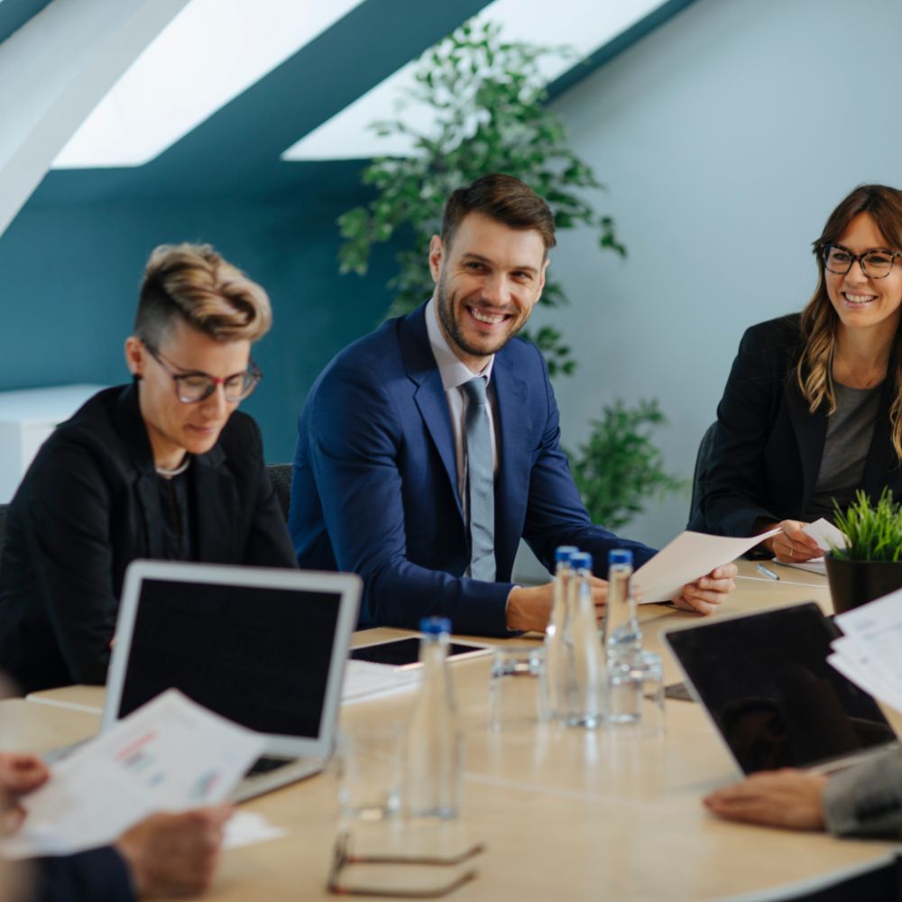 Business meetings and presentations